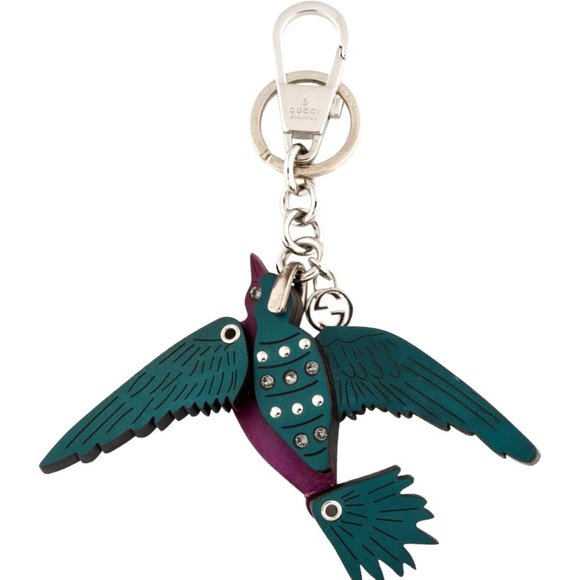 ( RARE) GUCCI Swarovski Bird Handbag Charm/Keychain - Picture 1 of 2